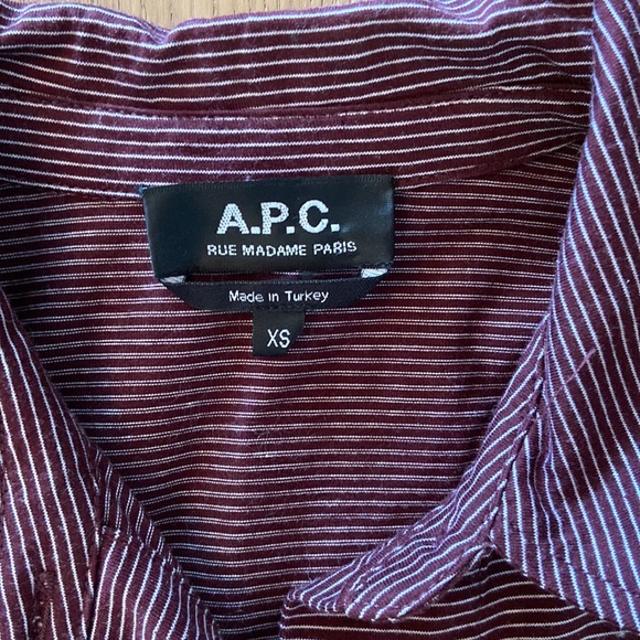 A.P.C. Striped Cotton Shirt Dress - Picture 10 of 14